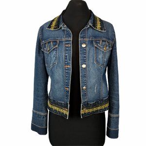 Vintage Candie's Embellished Denim Trucker Jacket